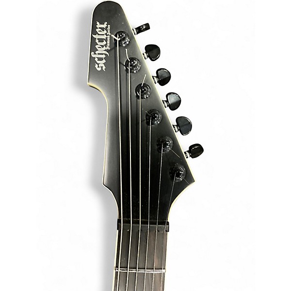 Used Schecter Guitar Research E-1 SLS Elite "Evil Twin" BLACK Solid Body Electric Guitar