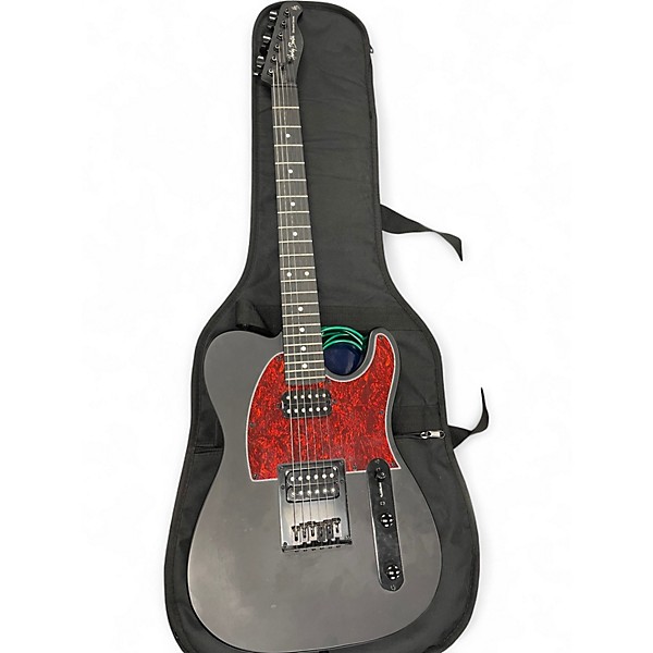 Used Harley Benton Black and Red Solid Body Electric Guitar