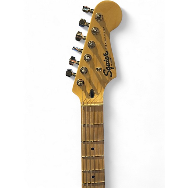 Used 2025 Squier Affinity Stratocaster Black Solid Body Electric Guitar