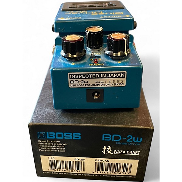 Used BOSS BD2W Blues Driver Waza Craft Effect Pedal