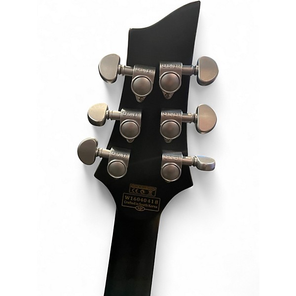 Used Schecter Guitar Research C1 Platinum TRANS BLACK Solid Body Electric Guitar