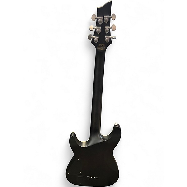 Used Schecter Guitar Research C1 Platinum TRANS BLACK Solid Body Electric Guitar
