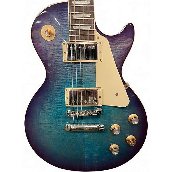 Used 2022 Gibson Les Paul Standard 1960S Neck Blue Burst Solid Body Electric Guitar