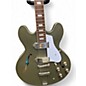 Used Epiphone Casino Worn Army Green Hollow Body Electric Guitar