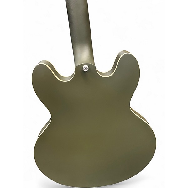 Used Epiphone Casino Worn Army Green Hollow Body Electric Guitar