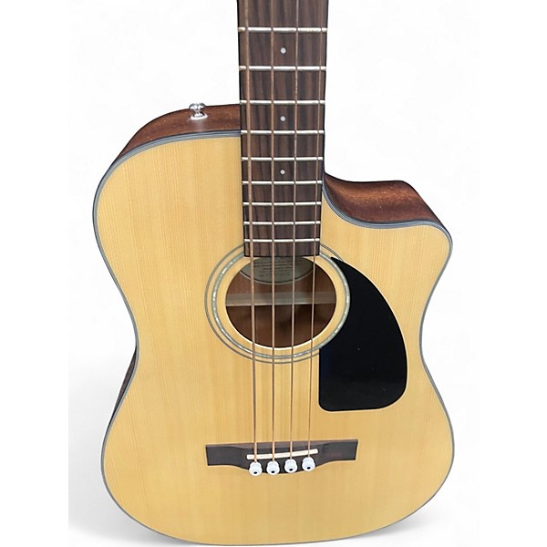 Used Fender CB100CE Natural Acoustic Bass Guitar
