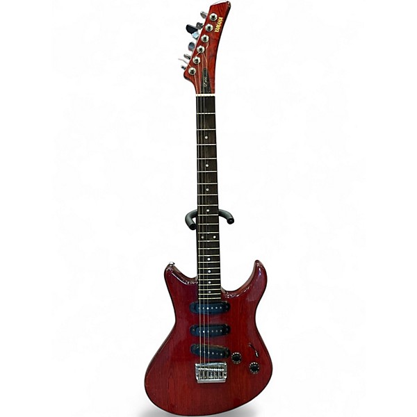 Vintage 1980s Yamaha sc400 Trans Red Solid Body Electric Guitar