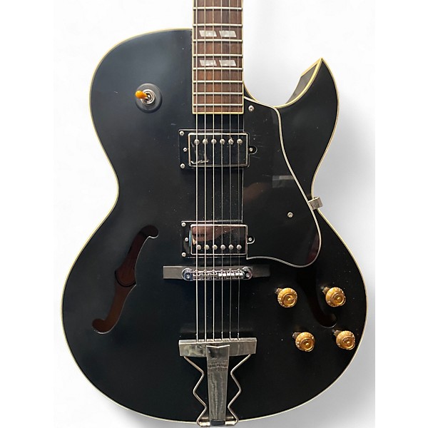Used Epiphone ES175 Reissue Satin Black Hollow Body Electric Guitar