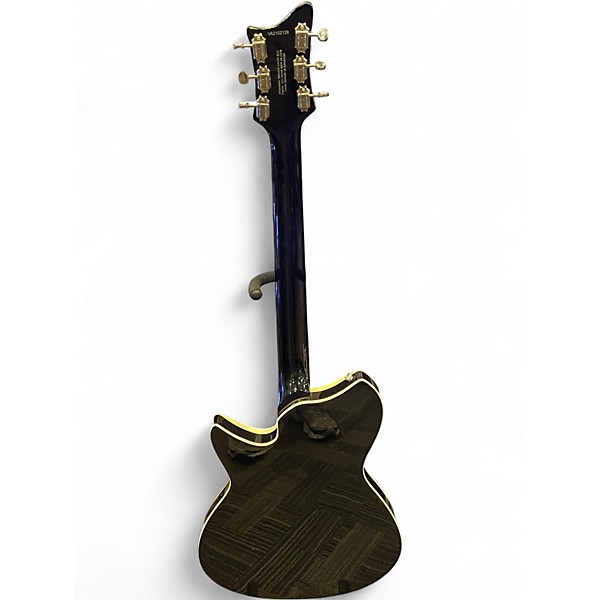 Used Rivolta Combinata VII Black and Gold Solid Body Electric Guitar