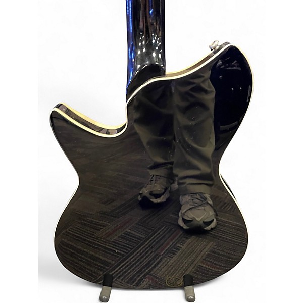 Used Rivolta Combinata VII Black and Gold Solid Body Electric Guitar