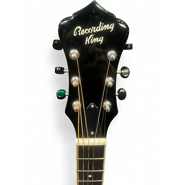 Used Recording King RR-36 Black and Silver Resonator Guitar