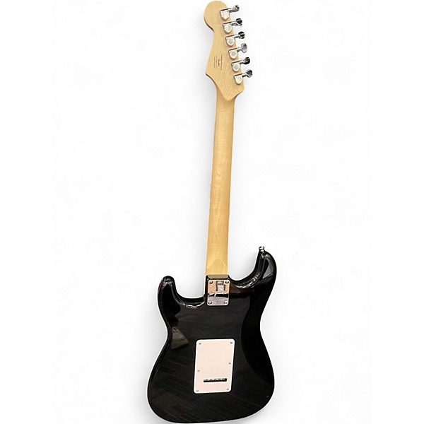 Used Squier Sonic Stratocaster Black and White Solid Body Electric Guitar