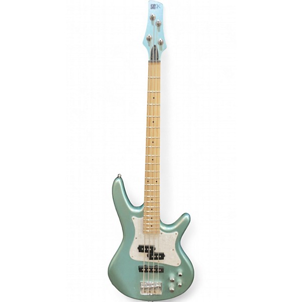 Used Ibanez SRMD200 Metallic Aqua Marine Electric Bass Guitar