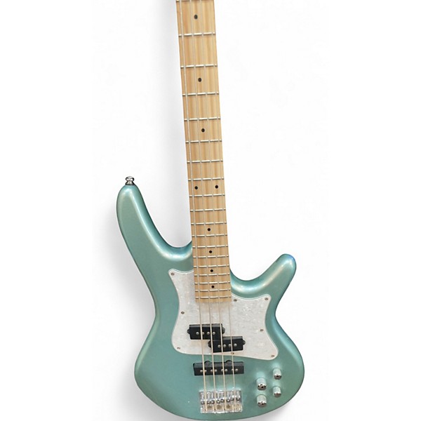 Used Ibanez SRMD200 Metallic Aqua Marine Electric Bass Guitar