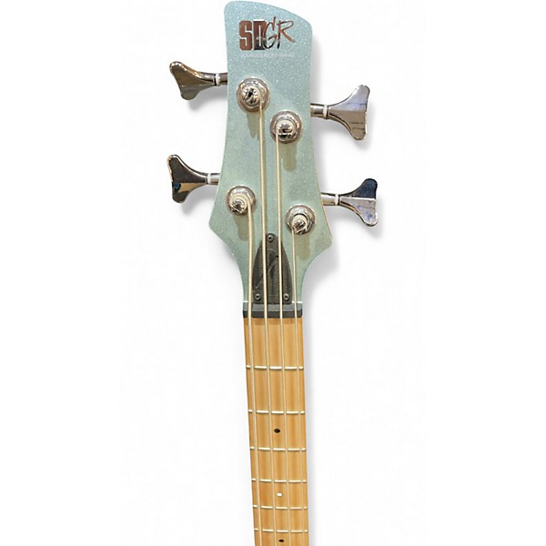 Used Ibanez SRMD200 Metallic Aqua Marine Electric Bass Guitar