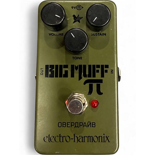 Used Electro-Harmonix Green Russian Big Muff Pi Fuzz Effect Pedal