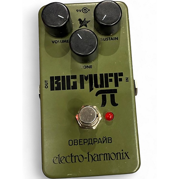 Used Electro-Harmonix Green Russian Big Muff Pi Fuzz Effect Pedal