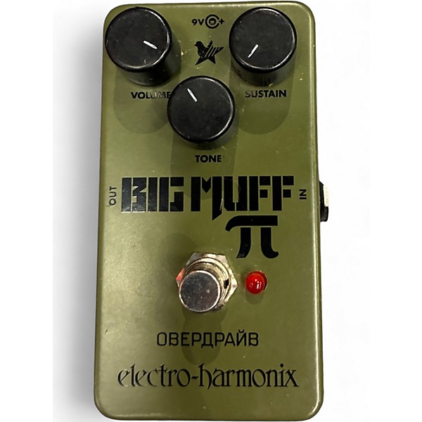 Used Electro-Harmonix Green Russian Big Muff Pi Fuzz Effect Pedal