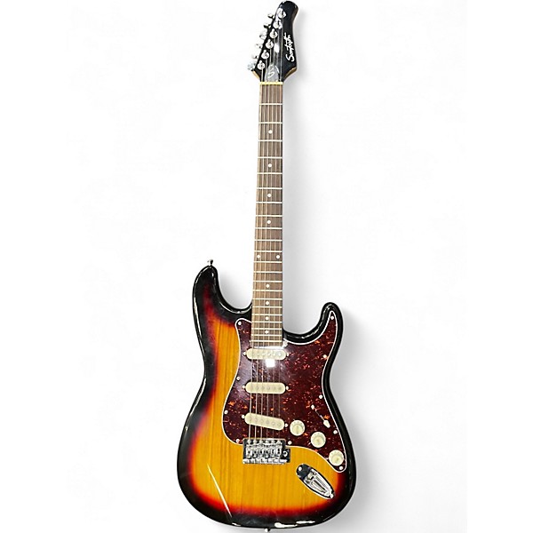 Used Sawtooth S Type 3 Color Sunburst Solid Body Electric Guitar