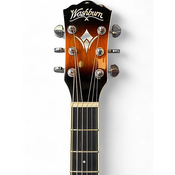 Used Washburn EA15-ATB-A 2 Tone Sunburst Acoustic Electric Guitar
