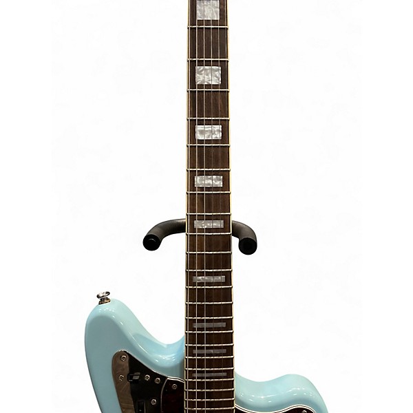 Used Squier Classic Vibe Jaguar Daphne Blue Solid Body Electric Guitar