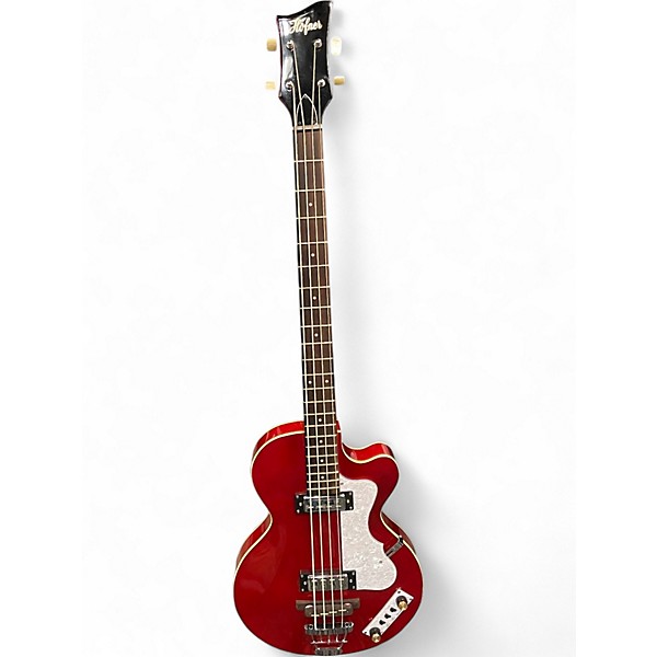 Used Hofner Ignition Club RED Electric Bass Guitar