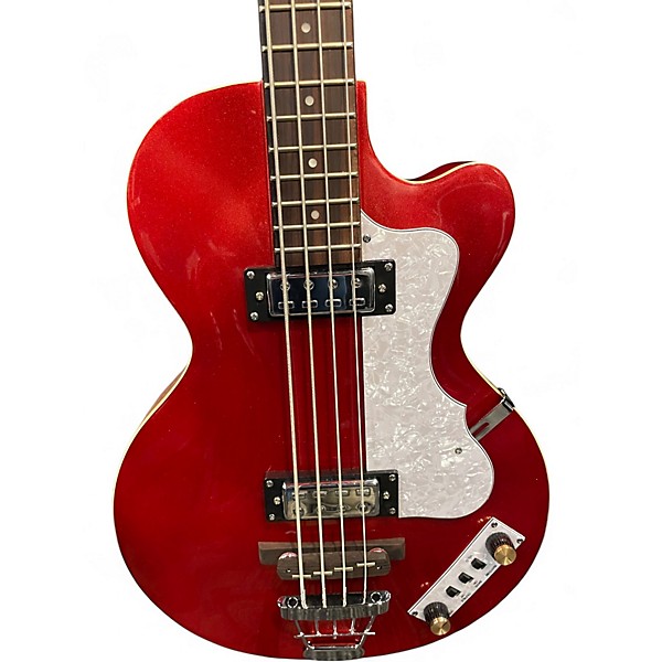 Used Hofner Ignition Club RED Electric Bass Guitar