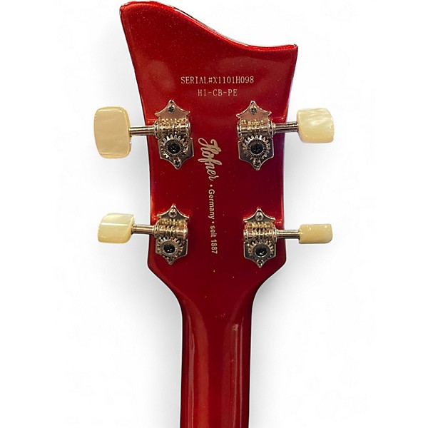 Used Hofner Ignition Club RED Electric Bass Guitar