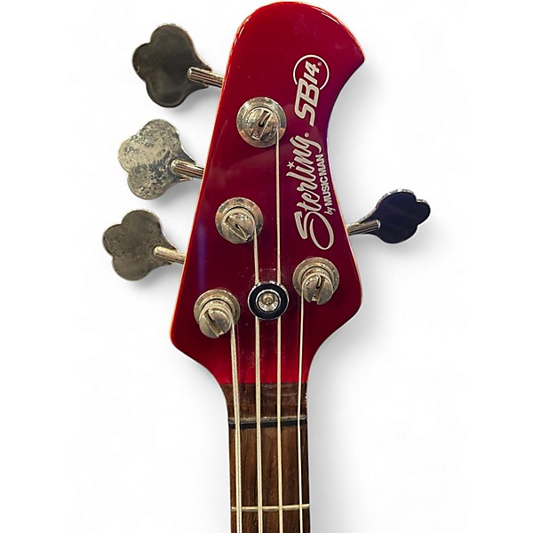 Used Sterling by Music Man SB14 RED Electric Bass Guitar