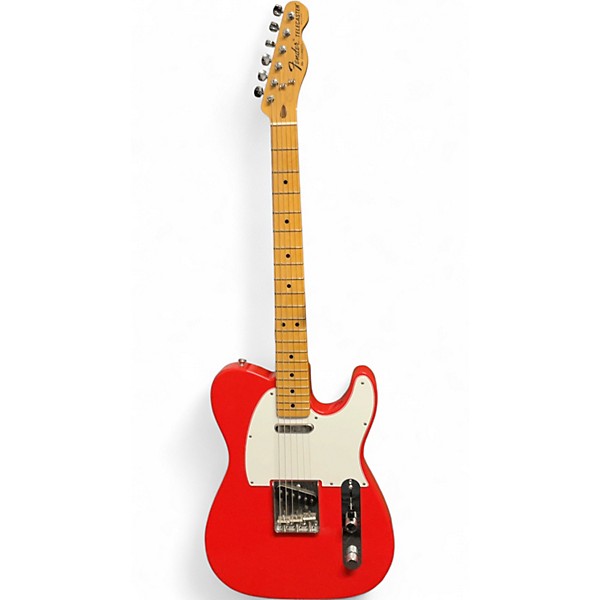 Used Fender Made in Japan Traditional 50s Telecaster Red Solid Body Electric Guitar