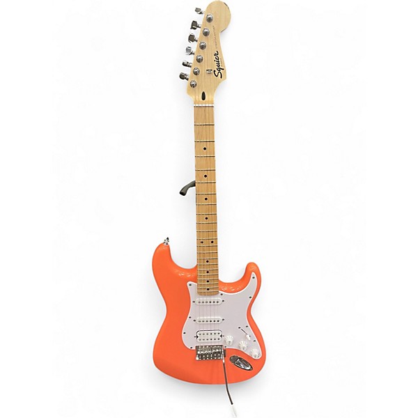 Used Squier Bullet Stratocaster HSS Shell Pink Solid Body Electric Guitar
