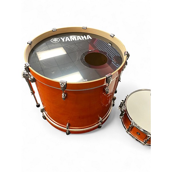 Used Yamaha 2 Piece Stage Custom Trans Orange Drum Kit