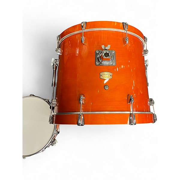 Used Yamaha 2 Piece Stage Custom Trans Orange Drum Kit