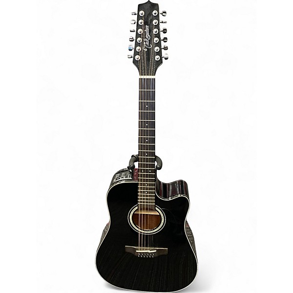 Used Takamine GD30CE-12 Black 12 String Acoustic Electric Guitar