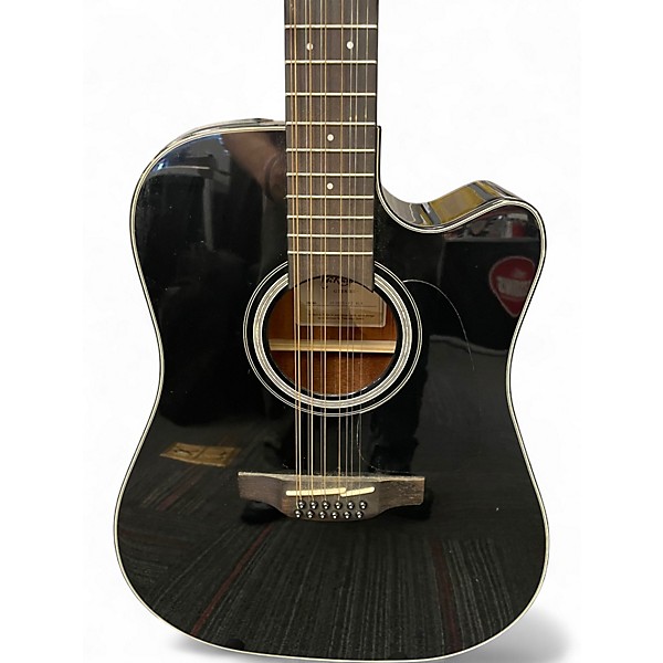 Used Takamine GD30CE-12 Black 12 String Acoustic Electric Guitar