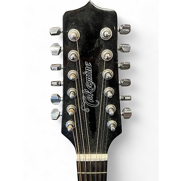 Used Takamine GD30CE-12 Black 12 String Acoustic Electric Guitar