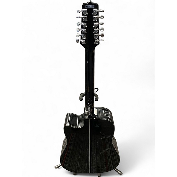 Used Takamine GD30CE-12 Black 12 String Acoustic Electric Guitar