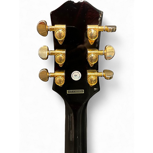 Used Epiphone J200EC STUDIO EBONY BURST Acoustic Electric Guitar