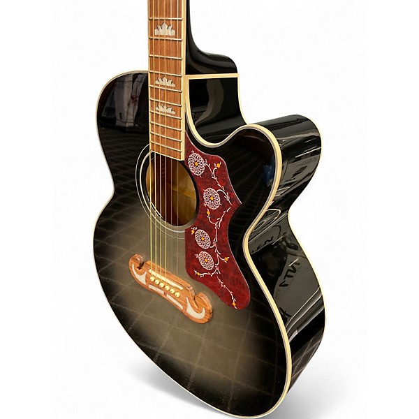 Used Epiphone J200EC STUDIO EBONY BURST Acoustic Electric Guitar