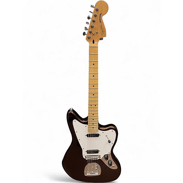 Used Squier Jaguar Mystic Metallic Brown Solid Body Electric Guitar