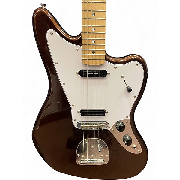 Used Squier Jaguar Mystic Metallic Brown Solid Body Electric Guitar