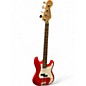 Used Squier Bullet BASE Candy Apple Red Electric Bass Guitar thumbnail