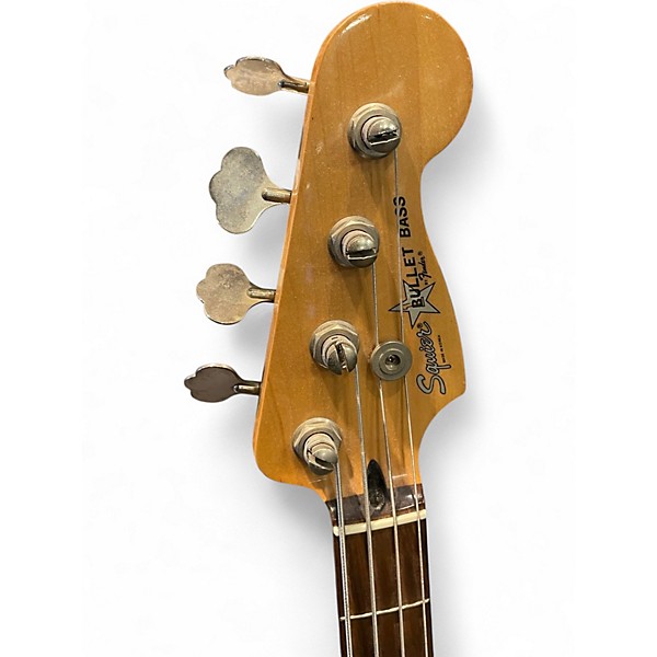 Used Squier Bullet BASE Candy Apple Red Electric Bass Guitar