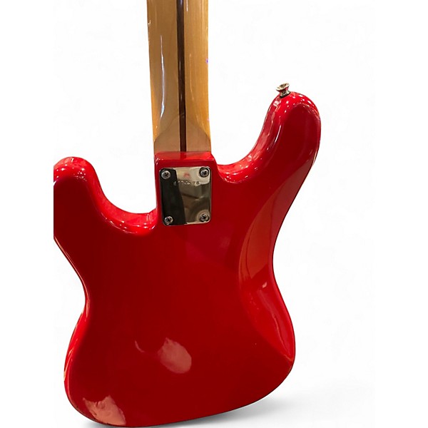 Used Squier Bullet BASE Candy Apple Red Electric Bass Guitar
