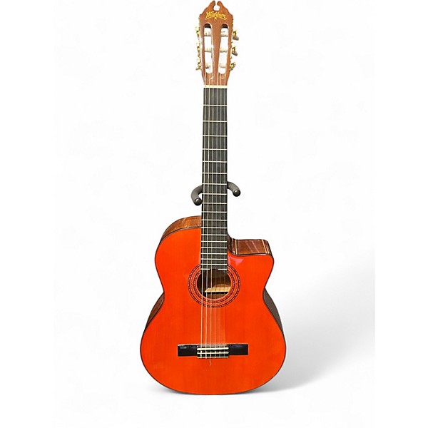 Used Washburn C5CE Amber Classical Acoustic Electric Guitar