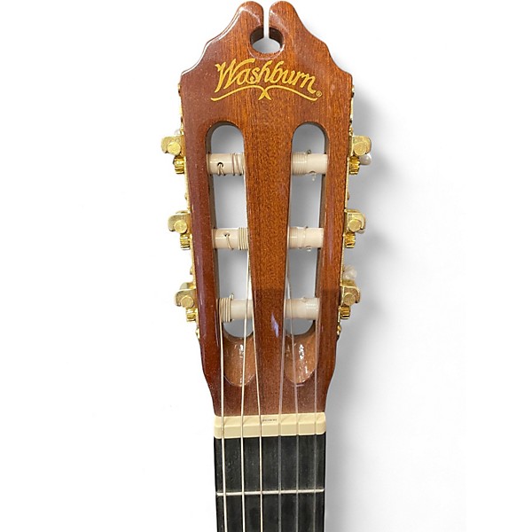 Used Washburn C5CE Amber Classical Acoustic Electric Guitar