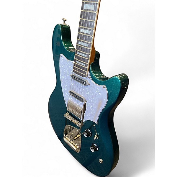 Used 2023 Guild Surfliner Deluxe with upgrades Metallic Ferngully Green Solid Body Electric Guitar