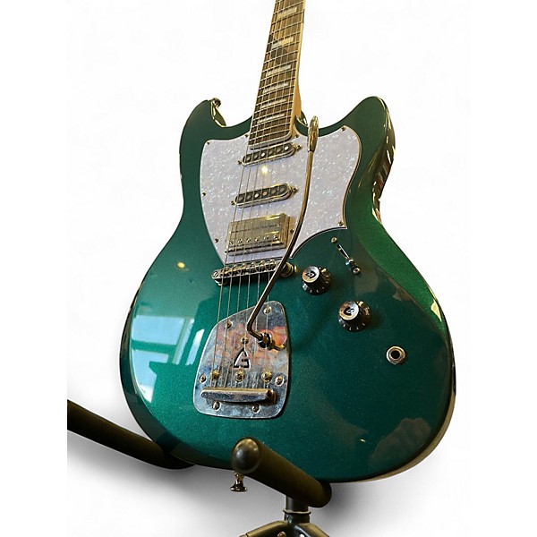 Used 2023 Guild Surfliner Deluxe with upgrades Metallic Ferngully Green Solid Body Electric Guitar