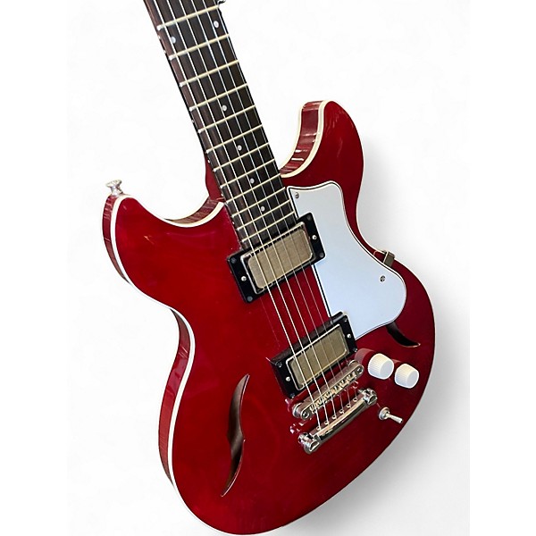 Used Harmony COMET Trans Red Solid Body Electric Guitar