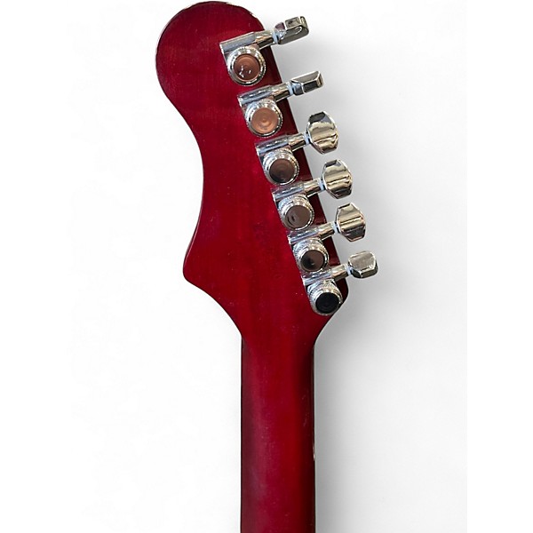 Used Harmony COMET Trans Red Solid Body Electric Guitar
